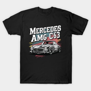 Mercedes AMG C63 Vintage Car T-Shirt